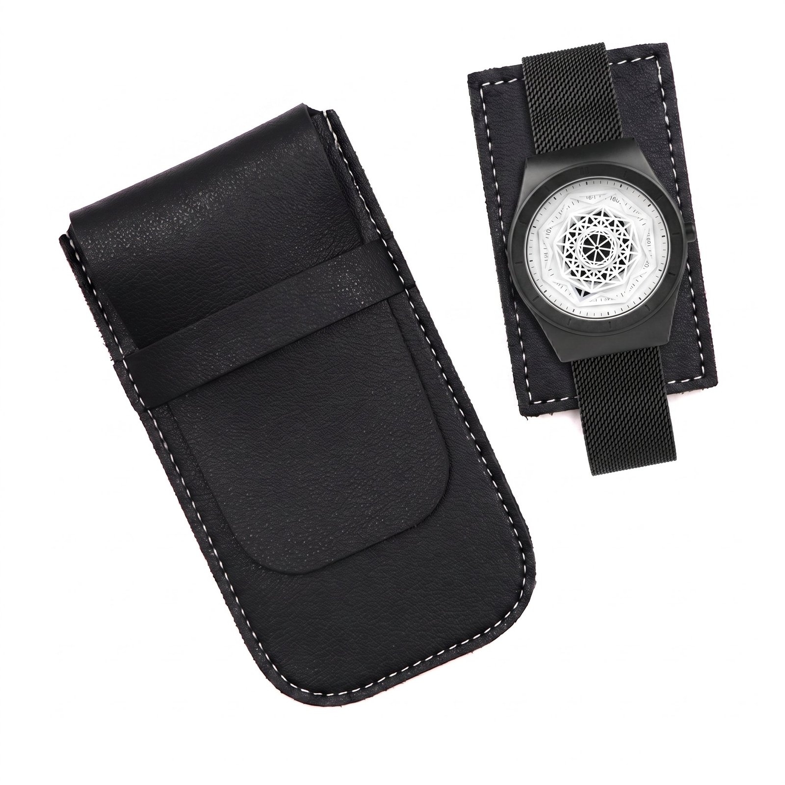 Leather Travel Watch Pouch 1+1 - 图片 3